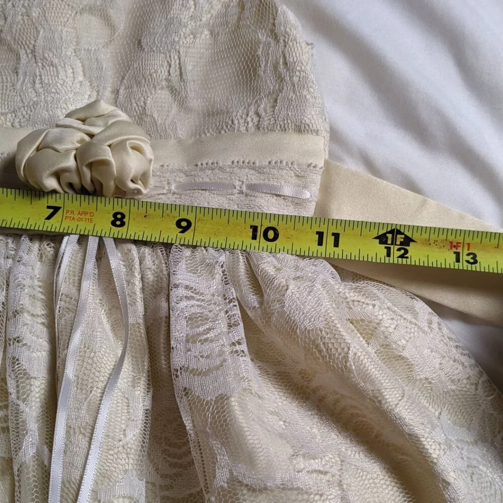 Princess Faith Sz 5 Flower Girl Party Dress | Classic Spring Dreamy Lace Dress - Picture 5 of 6